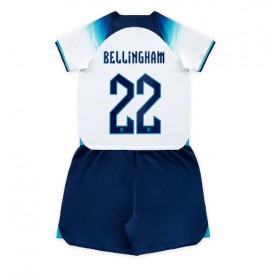 Baby Fußballbekleidung England Jude Bellingham #22 Heimtrikot WM 2022 Kurzarm (+ kurze hosen)